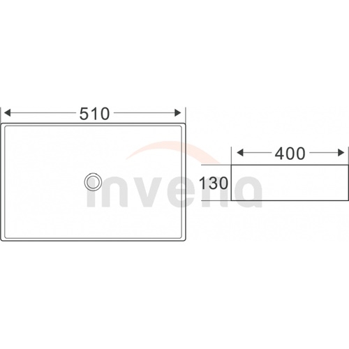 Умывальник Invena Florina накладной CE-40-723 - 2