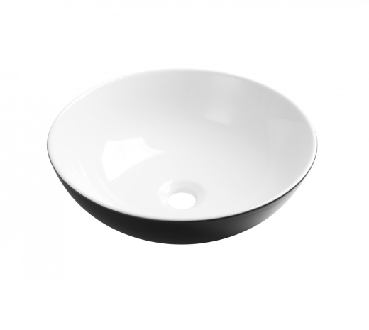 Раковина Invena Dokos, чорний/білий (CE-19-041) - 1