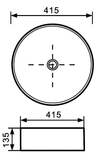 Раковина Invena Keto, білий (CE-14-001) - 2