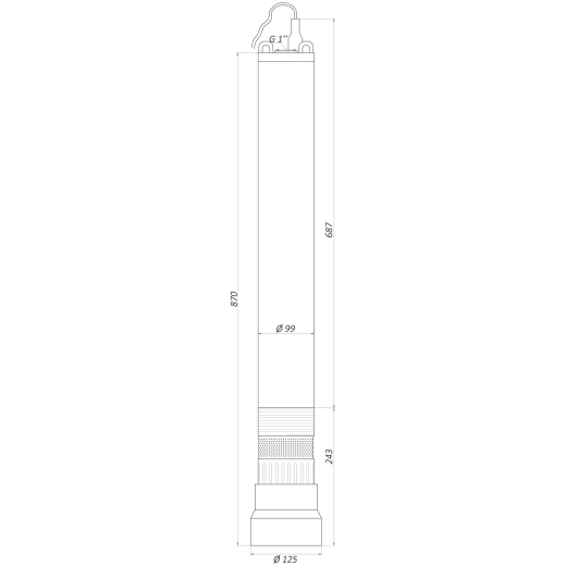 Насос колодезный OPTIMA OP 5,1 - 56/7 AUTO 0,8 кВт (9694900304193682) - 4