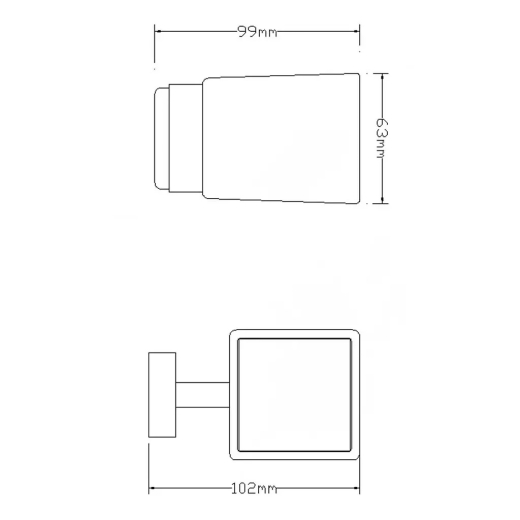 Стакан с держателем Omnires Lift хром (8158CR) - 2