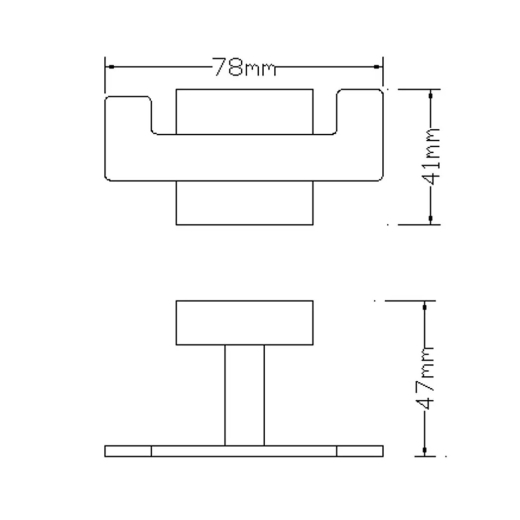 Крючок Omnires Lift хром (8154BCR) - 2