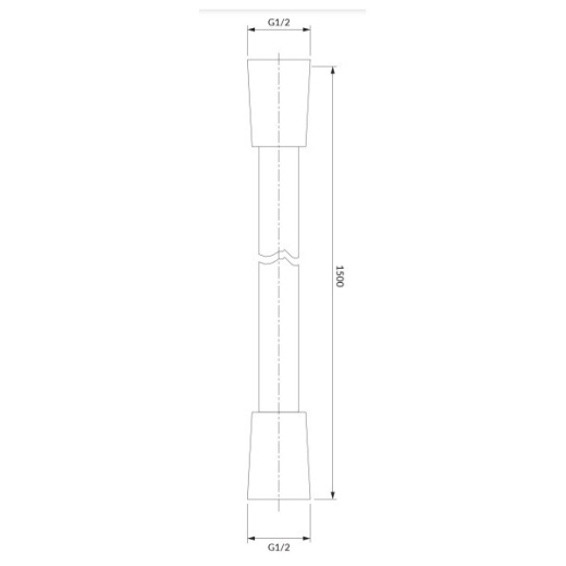 Душевой шланг Omnires хром 150 cm (023-XCR) - 2