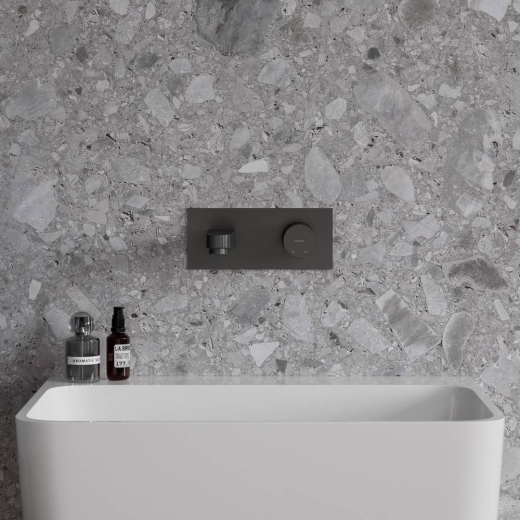 Смеситель для умывальника Omnires Contour скрытого монтажа, antracite (CT8015AT) - 3