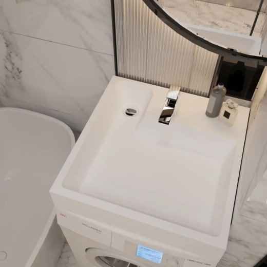 Умивальник Amidicon Breeze 600х500 матовий, над пральною машиною BREEZE_50_MAT - 3