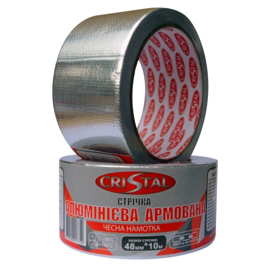 Лента алюминиевая армированная CRISTAL 48мм х 10м (9694900304192513) - 1