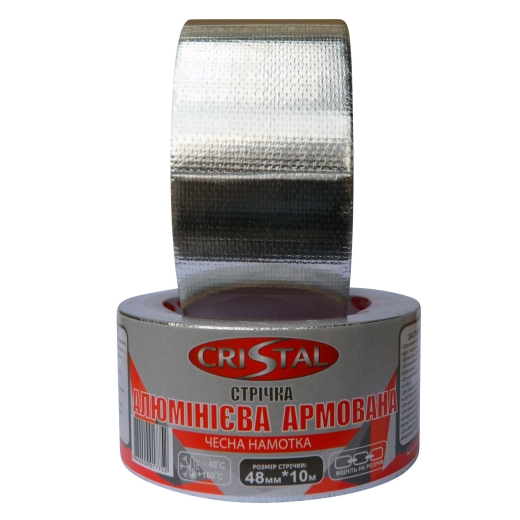 Лента алюминиевая армированная CRISTAL 48мм х 10м (9694900304192513) - 3