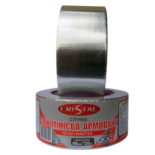 Лента алюминиевая армированная CRISTAL 48мм х 20м (9694900304193206) - 3