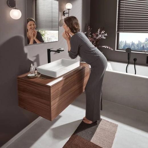Cмеситель для умывальника Hansgrohe Vivenis черный матовый 75042670 - 2