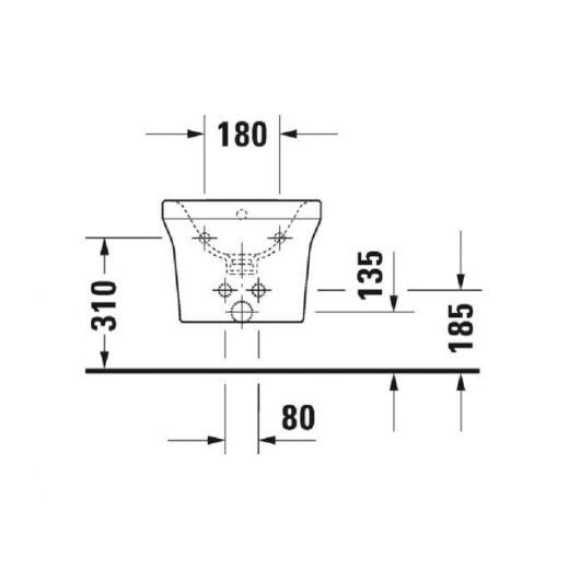 Биде Duravit P3 Comforts (2268150000) - 4