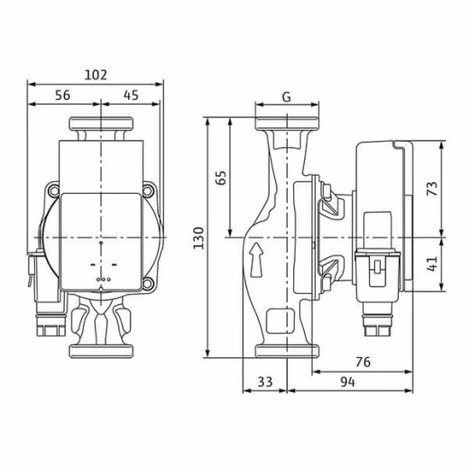 Насос циркуляційний WILO Atmos Pico 25/1-6-130 безсальниковий (4232693) - 2