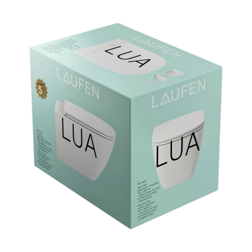 Унітаз підвісний Laufen LUA Rimless з кришкою, білий (H8660800000001) - 3