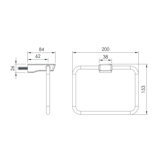 Держатель для полотенца Imprese Grafiky (ZMK041807280) - 2