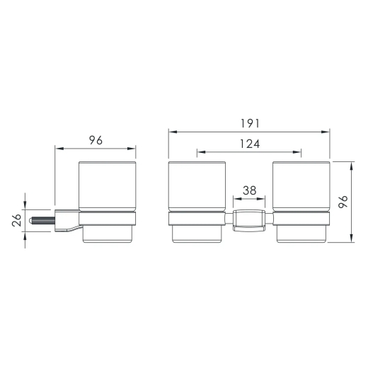 Склянка для зубних щіток Imprese Grafiky (ZMK041807240) - 3