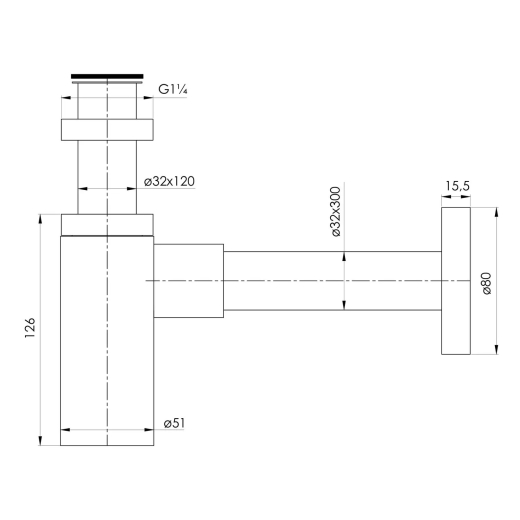 Сифон для умивальника Imprese Grafiky (ZMK041807600) - 2