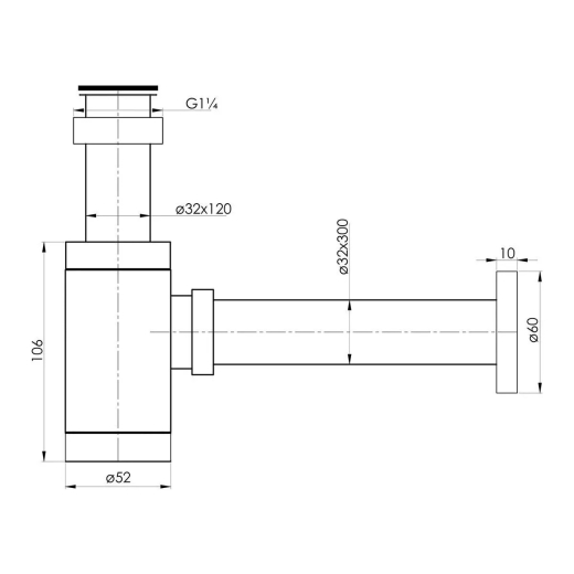 Сифон для умивальника Imprese Hydrant (ZMK031806600) - 2