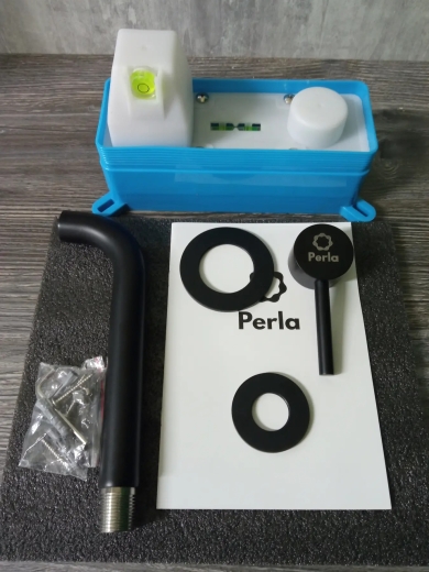 Смеситель для умывальника PERLA Smart черный (PSS7703B) - 2