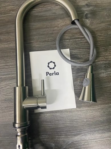 Змішувач для кухні Perla Oceli з висувною лійкою (PSS9101) - 3