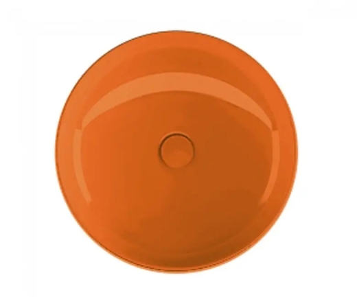 Накладний умивальник Volle 43х43 оранжевий (13-40-455Orange) - 2