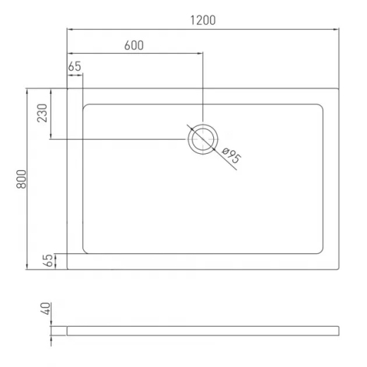 Душовий піддон Volle Benita 120x80х5 (1017.073120) - 3