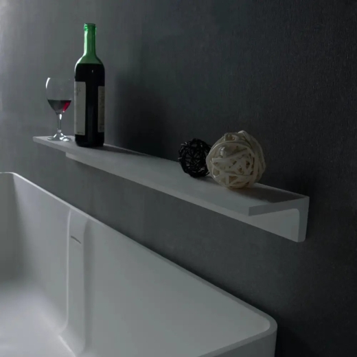 Полочка каменная Volle 60x12x6,5 см Solid surface (18-40-115) - 2