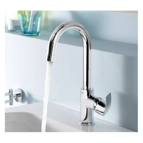 Смеситель для умывальника GROHE Bau Curve хром (23090000) - 2