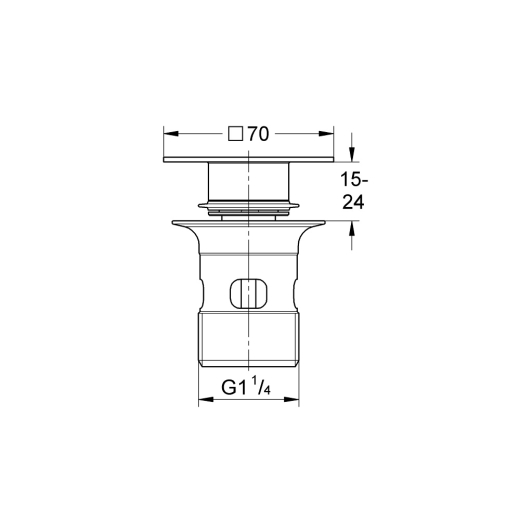 Натискний донний клапан для раковини GROHE (40565000) - 2
