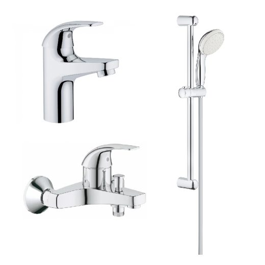 Набір змішувачів для ванни GROHE Bau Curve (122217S) - 1