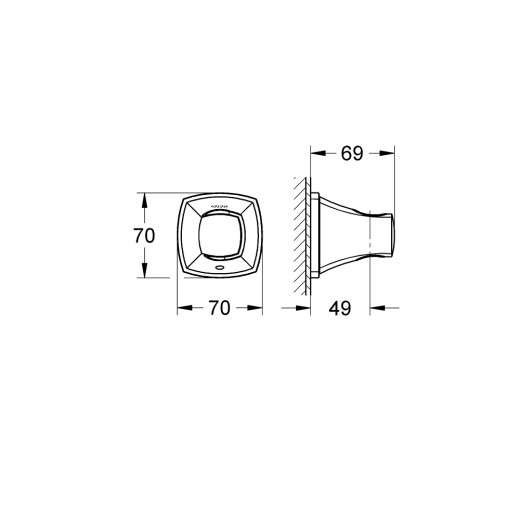 Тримач лійки для душу GROHE Grandera хром (27969IG0) - 2
