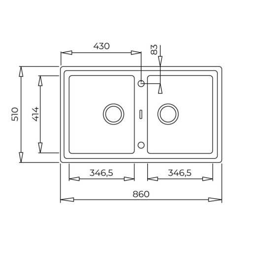 Кухонна мийка Teka Stone 90 B-TG 2B білий (115260005) - 3