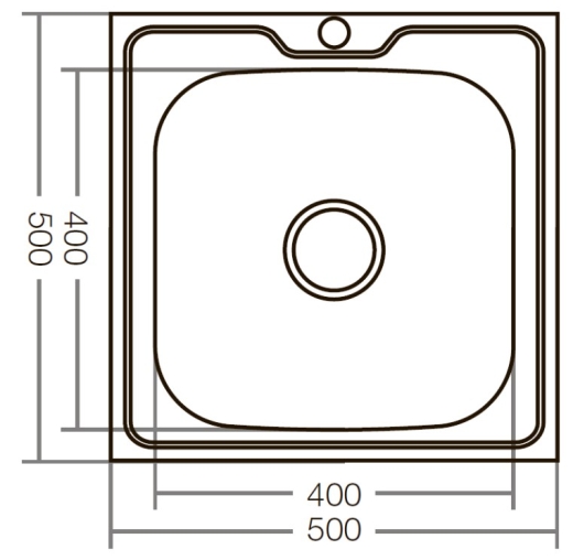 Мойка кухонная ZERIX Z5050-08-180MD micro decor (ZS0583) - 4