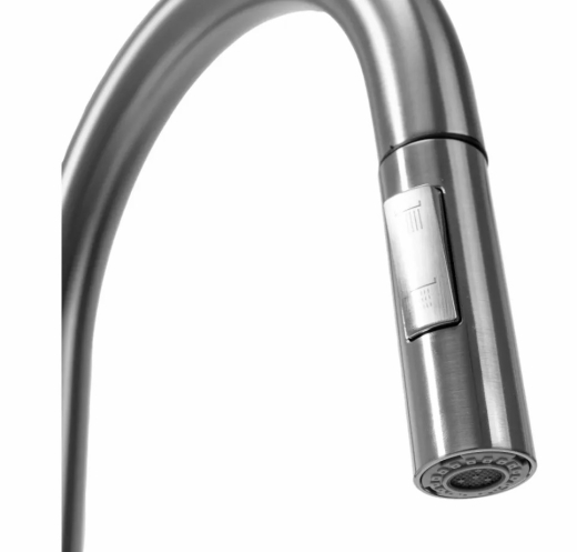 Змішувач для кухні REA Fresh NIKIEL BRUSHED з висувним виливом REA-B9146 - 5