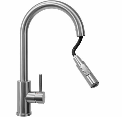 Змішувач для кухні REA Fresh NIKIEL BRUSHED з висувним виливом REA-B9146 - 6