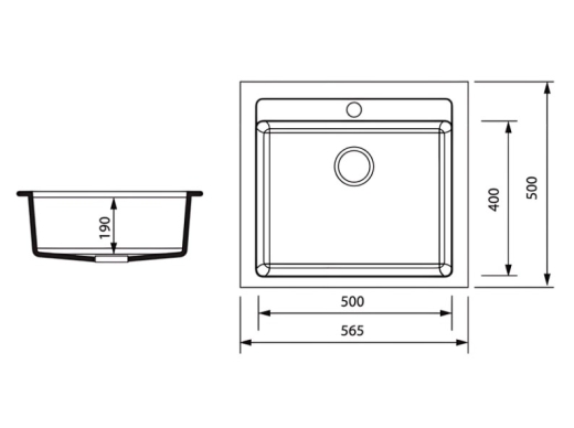Мийка кухонна ZERIX ZS-5751S-12 Коричнева (ZX4600) - 4