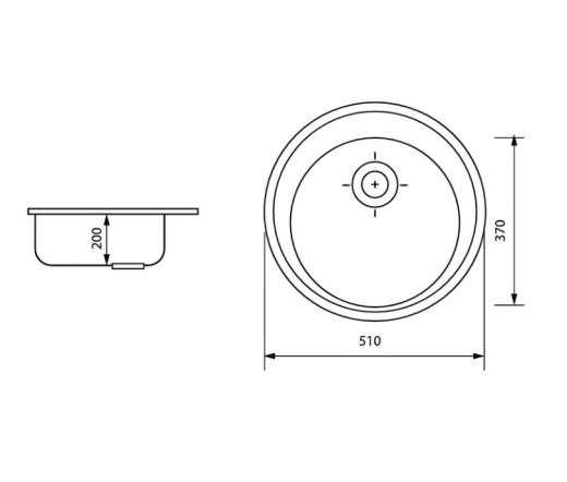 Мийка кухонна ZERIX ZS-510R-06 Бежева (ZX4533) - 4