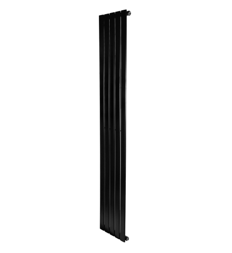 Вертикальный дизайнерский радиатор отопления ARTTIDESIGN Livorno 5/1800/340 черный матовый (LV.5.180.34.B) - 2