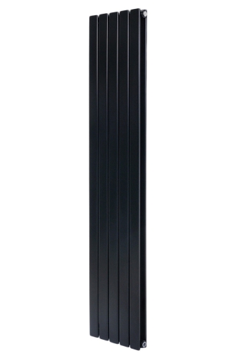 Вертикальный дизайнерский радиатор отопления ARTTIDESIGN Livorno II 5/1600/340/50 черный матовый (LV II.5.160.34.5.B) - 2