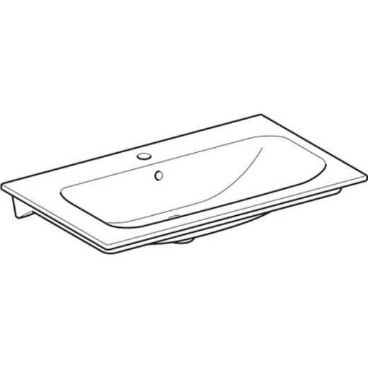 Умивальник накладний Geberit Selnova Square 100х48, білий (500.997.00.1) - 2