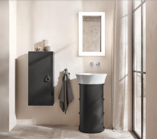 Шафа підвісна Duravit White Tulip 880х400х240 мм, графіт (WT1323L5858) - 2