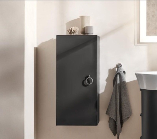 Шафа підвісна Duravit White Tulip 880х400х240 мм, графіт (WT1323L5858) - 3