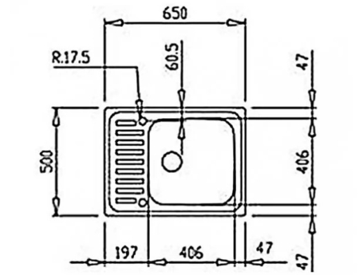 Кухонна мийка Teka Classic 1B нержавіюча сталь (40109611) - 2