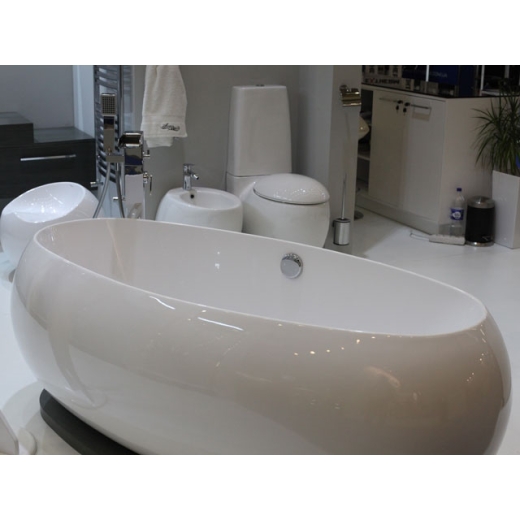 Ванная акриловая Aqua World овальная АВ430 с переливом - 2