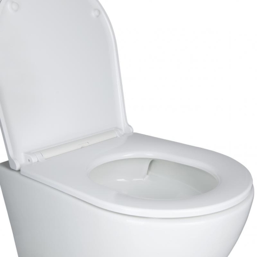 Набір 3в1 Qtap Robin Ultra Quiet унітаз підвісний QT1333046EUQW + Nest комплект інсталяції (QT1333046EUQW45144) - 3