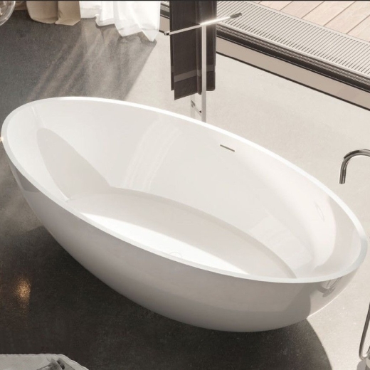 Ванна зі штучного каменю Treesse Carezza, 180х85, білий матовий (V308BO) - 2
