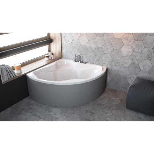 Ванна акриловая Radaway Keria (WA1-37-150x150US) 150x150 см с ножками + сифон R135L - 1