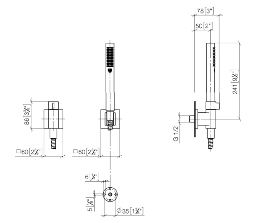 Ручний душ Dornbracht Symetrics, хром (27809985-00) - 2