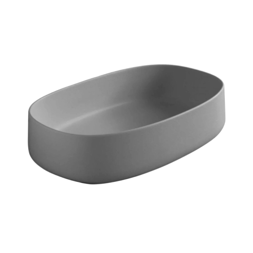 Умивальник на стільницю ArtCeram Cognac 55х35, grigio oliva (COL003 15; 00) - 1