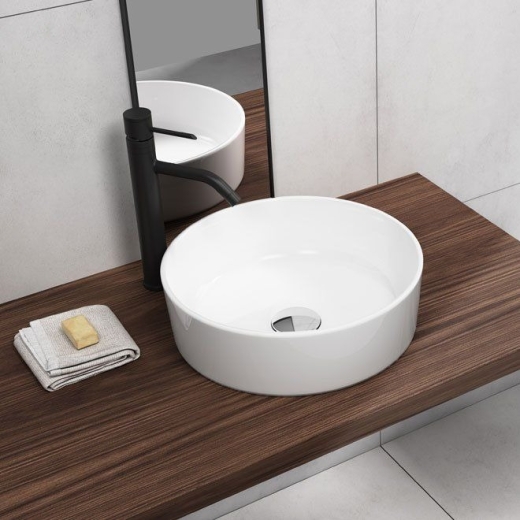 Умивальник на стільницю Quarter Bath Round Line 42, білий (70RO23042.00.2.3.01) - 2