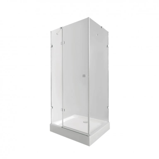 Набір Qtap душова кабіна Capricorn CRM1011SC6 Clear 202x100x100см + піддон Tern 301112 100x100x12 см із сифоном (CAPCRM1011SC6SET) - 1