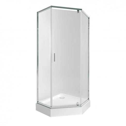 Набір Qtap душова кабіна Scorpio CRM10995-AC6 Clear 212x90x90см + піддон Diamond 309912 90x90x12 см із сифоном (SCOCRM10995AC6SET) - 1